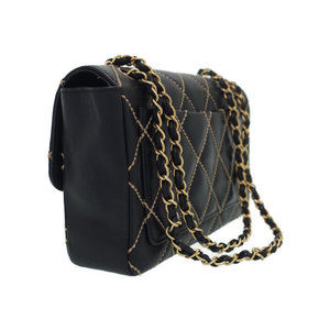 Chanel Bag Shoulder Wild Stitch Matelasse Chain